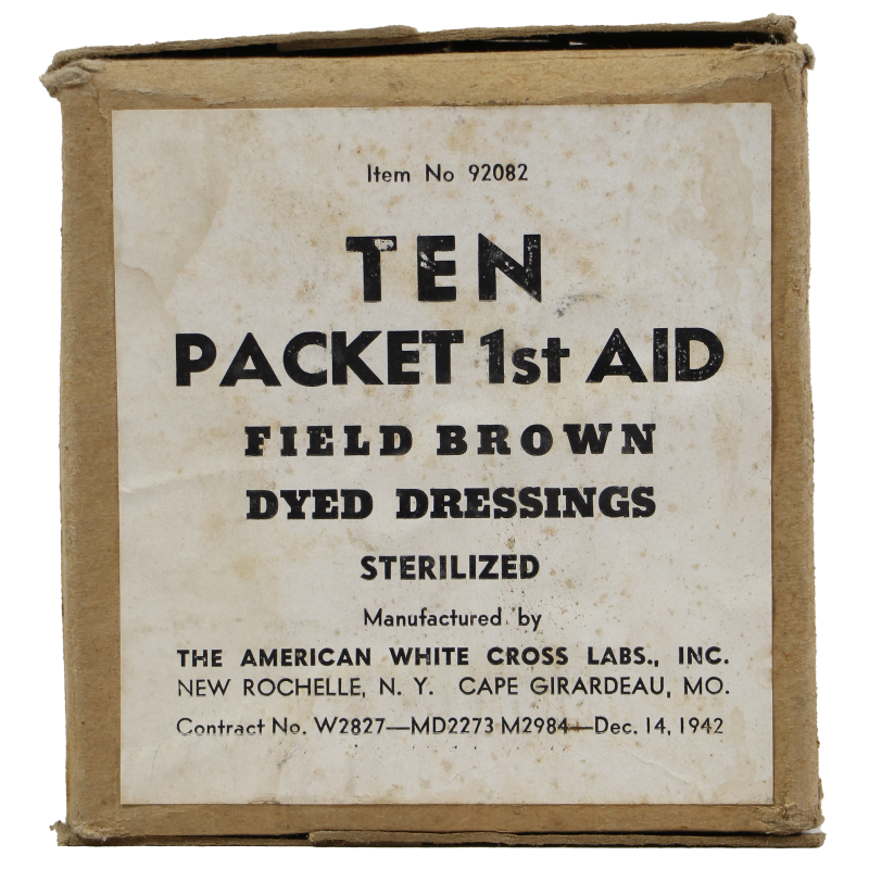 Pansement, Small First-Aid, US Army, Carlisle Model, 1942, THE AMERICAN WHITE CROSS LABS, item No. 92082