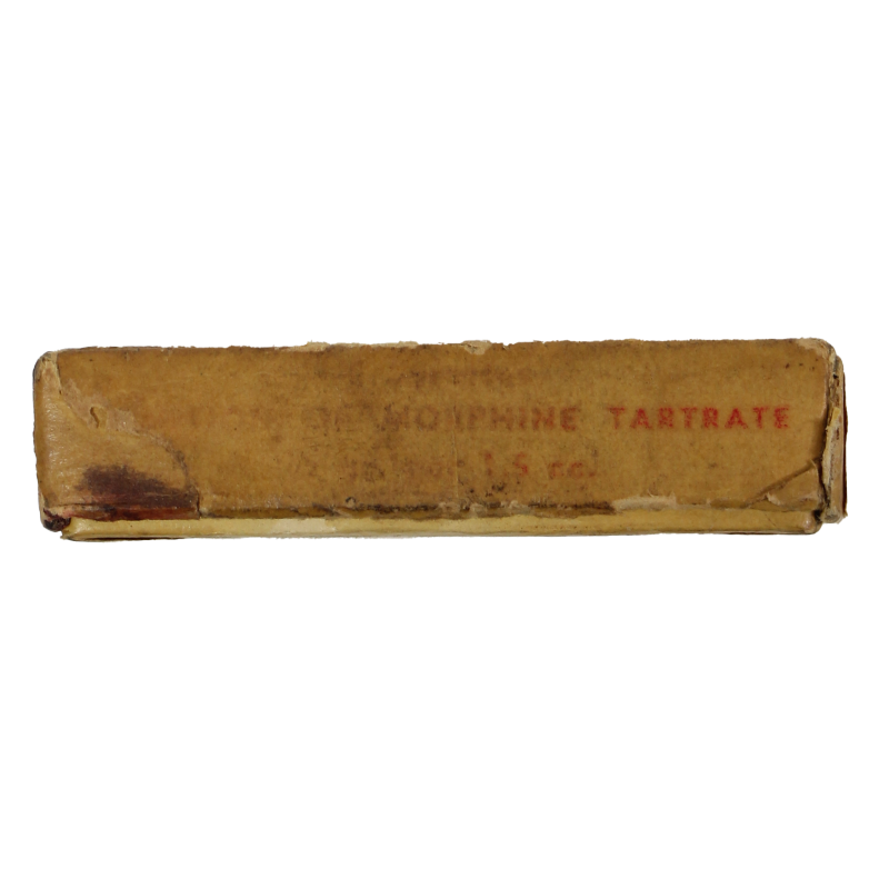 Boîte de 5 syrettes de morphine, Item No. 9115500, vide