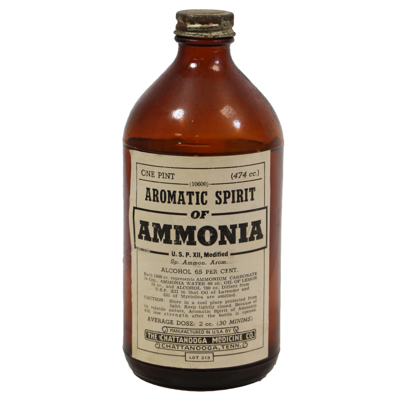 Vial, Aromatic Spirit of Ammonia, THE CHATTANOOGA MEDICINE CO., One Pint