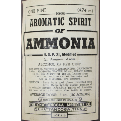 Vial, Aromatic Spirit of Ammonia, THE CHATTANOOGA MEDICINE CO., One Pint