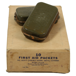 First-Aid Packet, US Army, Carlisle Model, with Crystalline Sulfanilamide, 1943