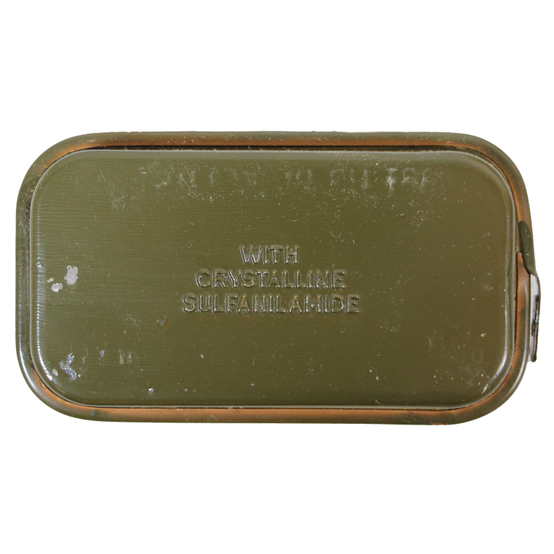 Pansement, First-Aid Packet, US Army, Carlisle Model, avec sulfanilamide, 1943, BAUER & BLACK