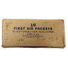 Pansement, First-Aid Packet, US Army, Carlisle Model, avec sulfanilamide, 1943