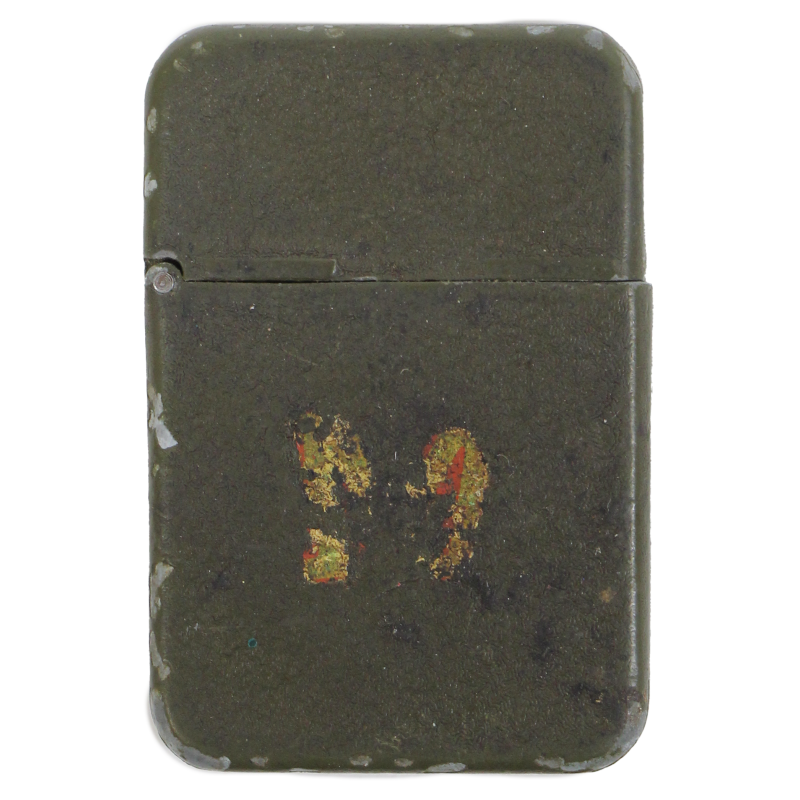 Briquet tempête, Zephyr, GALTER MFG. CO., OD Crackle Finish Briquet tempête, Zephyr, GALTER MFG. CO., OD Crackle Finish
