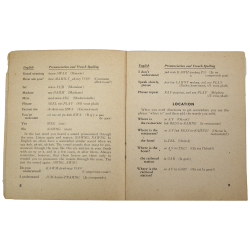 Booklet, French Language Guide, TM 30-302, 1944