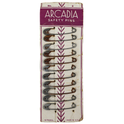 Pins, Safety, ARCADIA, Medical Pouch, Made in USA