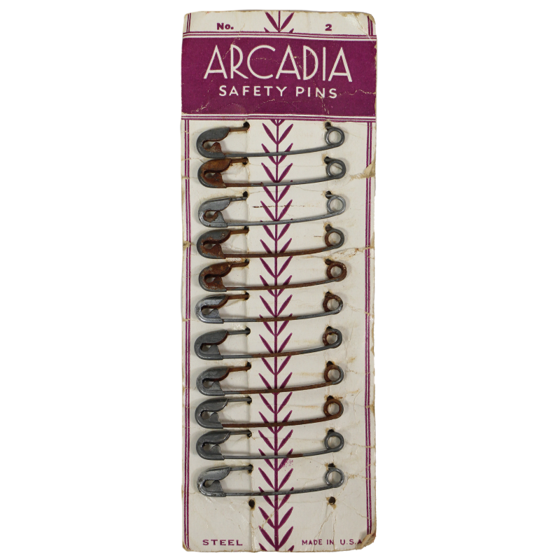 Pins, Safety, ARCADIA, Medical Pouch, Made in USA