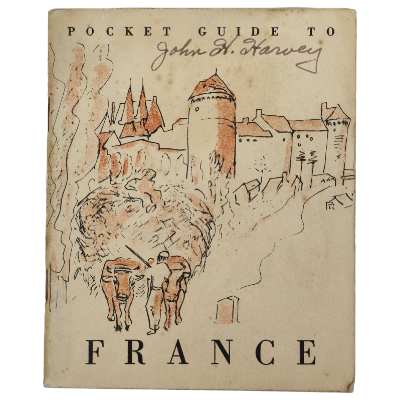 Booklet, Pocket Guide to France, 1944, Named