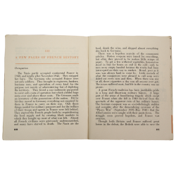 Booklet, Pocket Guide to France, 1944, Named