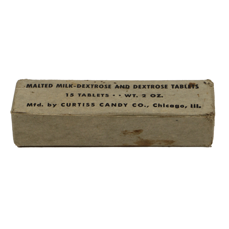 Packet, Malted Milk-Dextrose and Dextrose Tablets, Field Ration K, Full