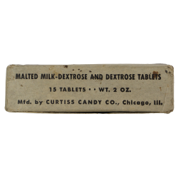 Packet, Malted Milk-Dextrose and Dextrose Tablets, Field Ration K, Full