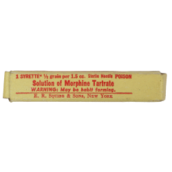 Syrette, Morphine, E.R. SQUIBB & SONS, US Army Medical Department