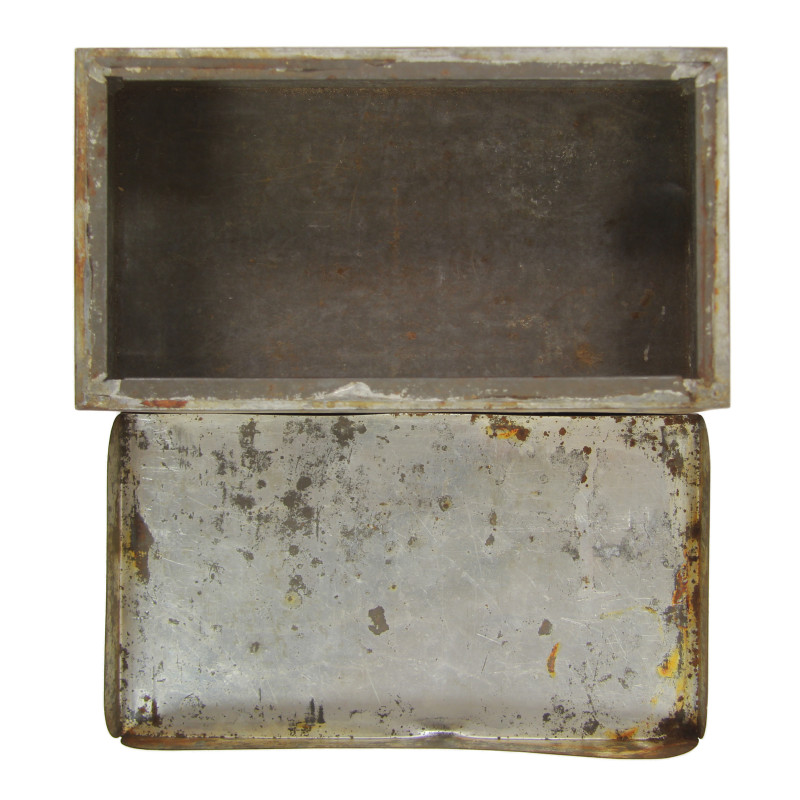 Tin, British, Lifeboat and Raft Rations, 48 Biscuits, Empty, Normandy