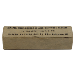 Paquet de comprimés, lait malté au dextrose et dextrose, Malted Milk Dextrose and Dextrose Tablets, Field Ration K, plein