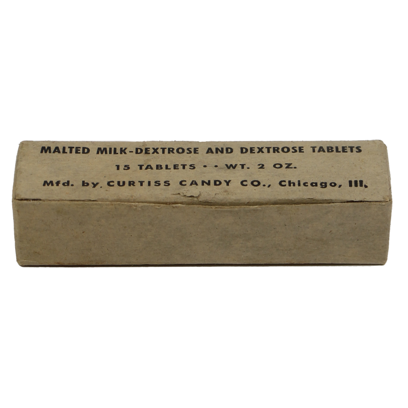 Packet, Malted Milk-Dextrose and Dextrose Tablets, Field Ration K, Full