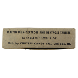 Paquet de comprimés, lait malté au dextrose et dextrose, Malted Milk Dextrose and Dextrose Tablets, Field Ration K, plein