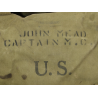 Musette M-1936, caoutchoutée, THE LANGDON TENT & AWNING CO. 1942, Cpt. John Mead, Medical Corps