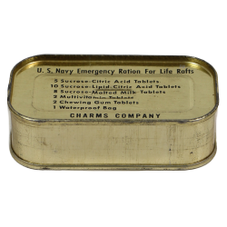 Boîte de ration de survie, US Navy, CHARMS COMPANY, intacte