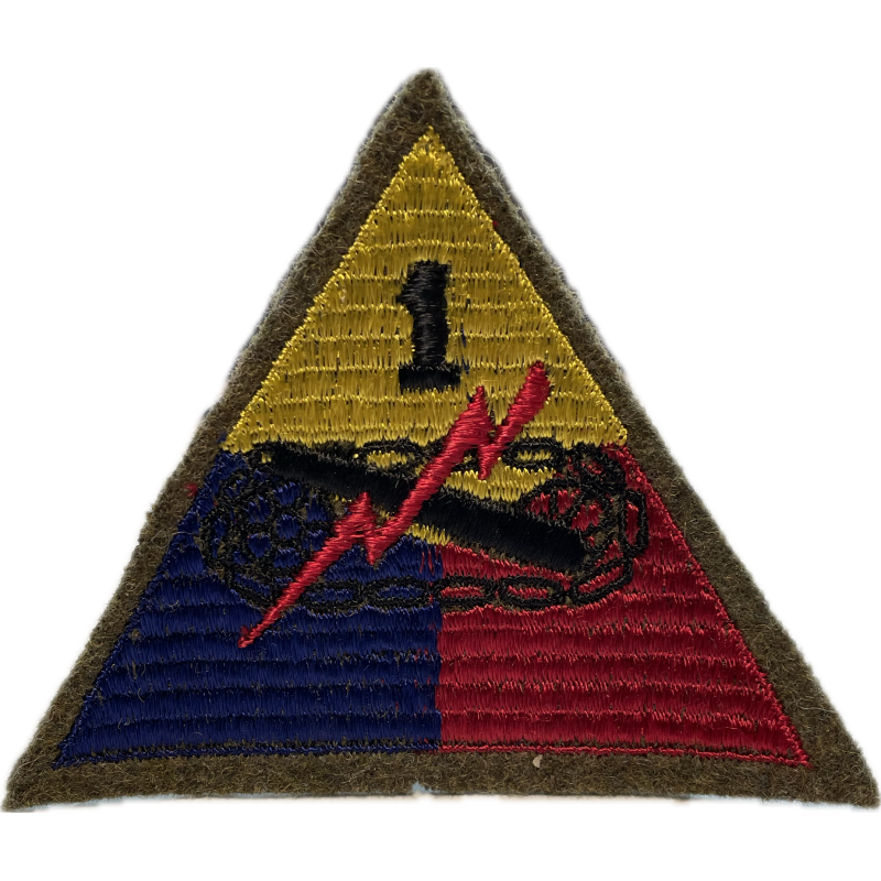 Patch, 1st US Armored Division, MTO, Wool