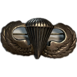 Badge, Parachutist's, 'Jump Wings', US Army, Sterling, Pin Back