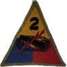 Patch, 2nd Armored Division, Normandy, Green Back, 1943