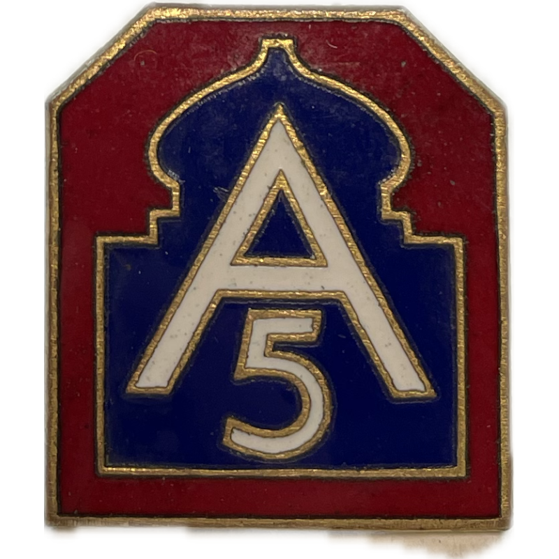 Crest, DUI, Fifth Army, PB, N.S. Meyer Inc. Crest, DUI, Fifth Army, PB, N.S. Meyer Inc.