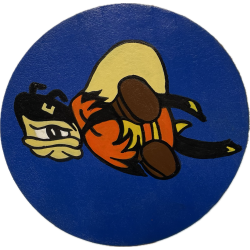 Insigne de poitrine, 22nd Fighter Squadron, 36th Fighter Group, 9th Air Force, en cuir
