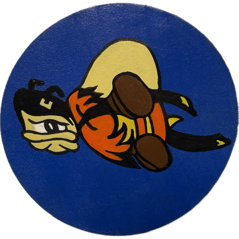 Insigne de poitrine, 22nd Fighter Squadron, 36th Fighter Group, 9th Air Force, en cuir Insigne de poitrine, 22nd Fighter Squadron, 36th Fighter Group, 9th Air Force, en cuir