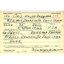 Grouping, T/5 Oris Bridgman, Medical Department, 53rd & 103rd General Hospitals, ETO