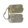 Dog Tags, S/Sgt. Cyril Ogle, Hq. Battery, 501st Arm. Field Art. Bn., 14th Arm. Div., MTO & ETO