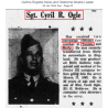 Dog Tags, S/Sgt. Cyril Ogle, Hq. Battery, 501st Arm. Field Art. Bn., 14th Arm. Div., MTO & ETO