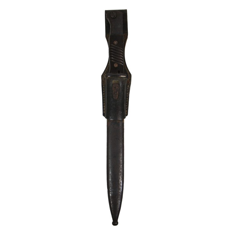 Bayonet, Mauser 98k, 1941, Complete with Matching Scabbard and Leather Frog, 1941