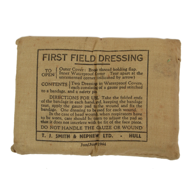 First Field Dressing, British, T.J. SMITH & NEPHEW, LTD. 1944