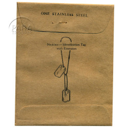 Chaînettes pour plaques d'identité, Dog Tags, WWII