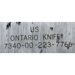 Knife, Bread, US Army, ONTARIO KNIFE, with Leather Sheath, Vietnam War