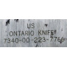 Knife, Bread, US Army, ONTARIO KNIFE, with Leather Sheath, Vietnam War Knife, Bread, US Army, ONTARIO KNIFE, with Leather Sheath, Vietnam War