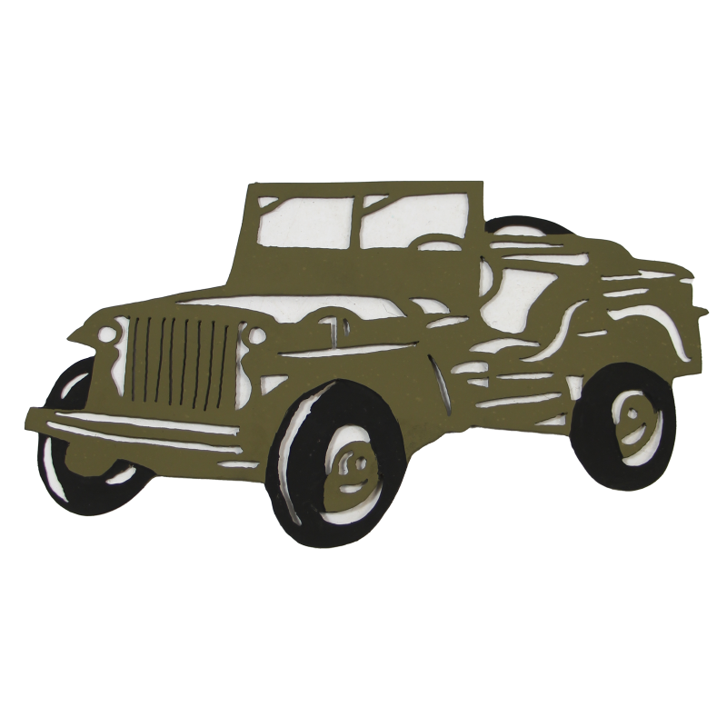 Decoration, Wall, Metal, Jeep Decoration, Wall, Metal, Jeep
