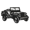 Decoration, Wall, Metal, Jeep Decoration, Wall, Metal, Jeep