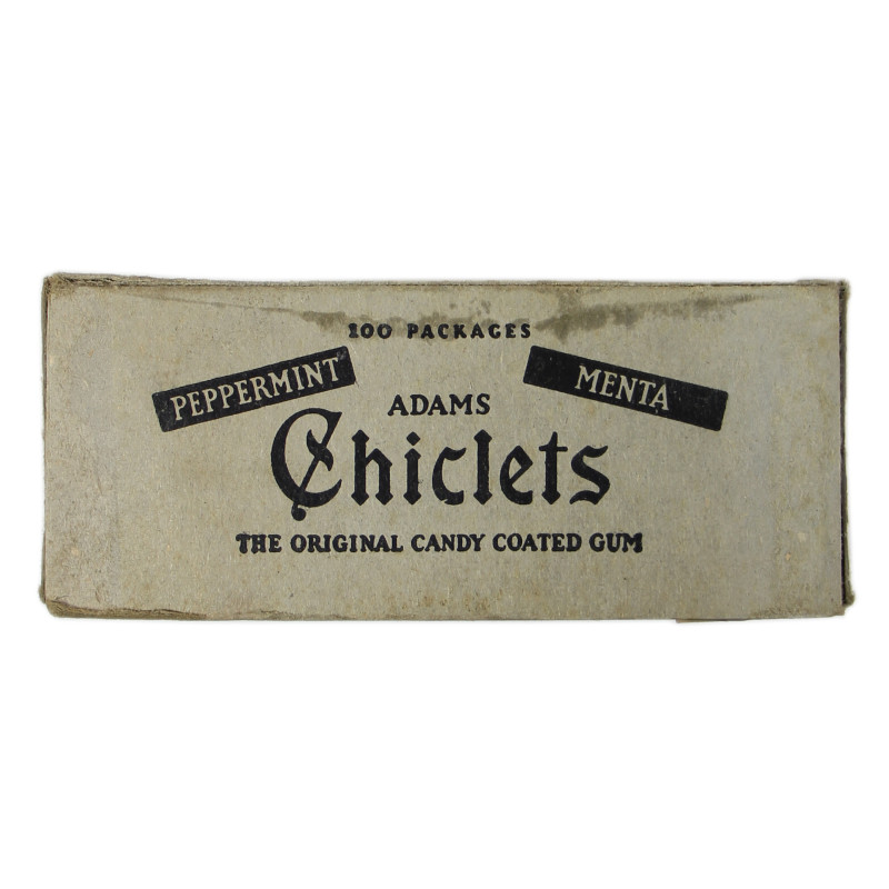 Couvercle, boîte de chewing-gum, Chiclets