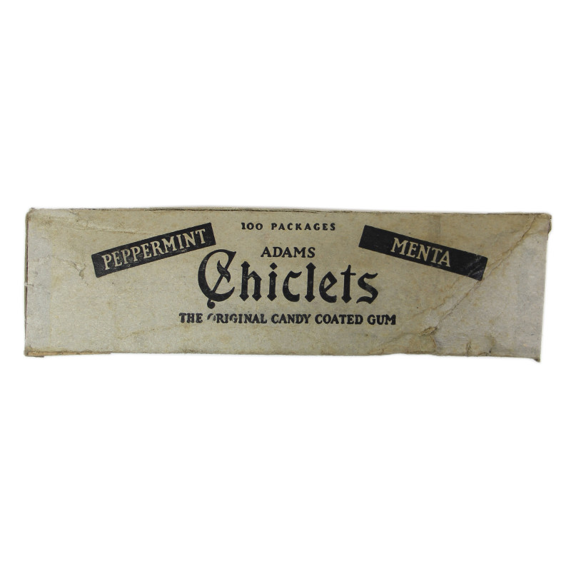 Couvercle, boîte de chewing-gum, Chiclets