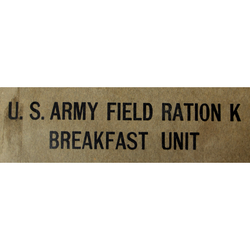 Ration K, Breakfast Unit, premier type, complète