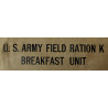 Ration K, Breakfast Unit, premier type, complète