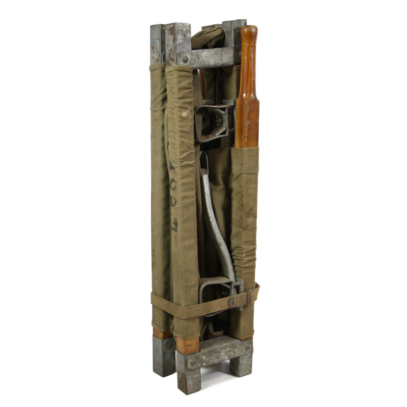 Litter, Folding, Wood, US Army Medical Department, SIMMONS CO. 1943, Item No. 9936200