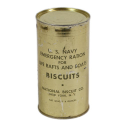 Boîte de biscuits, US Navy, Emergency Rations For Life Rafts and Boats, pleine