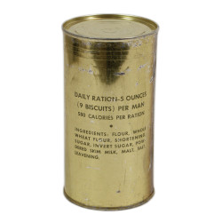 Boîte de biscuits, US Navy, Emergency Rations For Life Rafts and Boats, pleine
