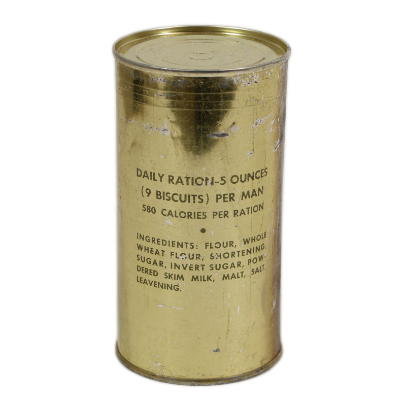 Can, Biscuits, US Navy, Emergency Rations For Life Rafts and Boats, Untouched