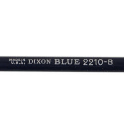 Crayon de couleur, DIXON, Blue 2210-B, Made in U.S.A.