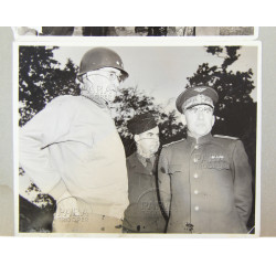 58 Photographs, Lot, US Army, US and Soviet Liaison Officers, Normandy, France, Germany, 1944-1946