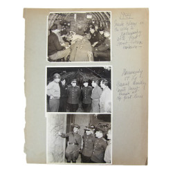 58 Photographs, Lot, US Army, US and Soviet Liaison Officers, Normandy, France, Germany, 1944-1946