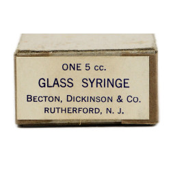 Seringue hypodermique, 2 cc, BECTON, DICKINSON & CO., Item 38440